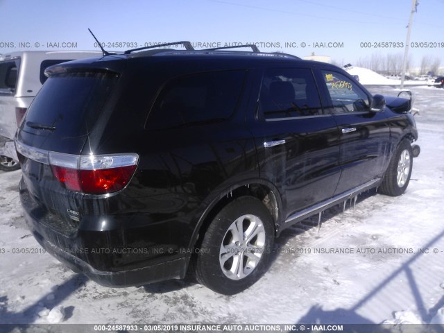 1C4RDJDG0DC667311 - 2013 DODGE DURANGO CREW BLACK photo 4