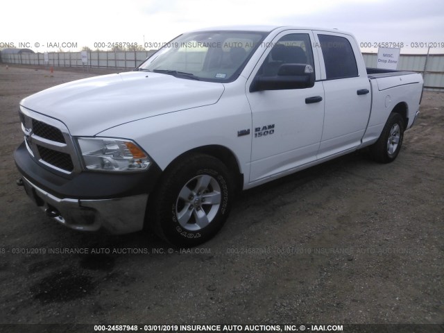 1C6RR7ST1HS688384 - 2017 RAM 1500 ST WHITE photo 2