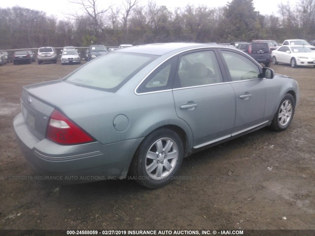 1FAFP24116G180857 - 2006 FORD FIVE HUNDRED SEL GREEN photo 4