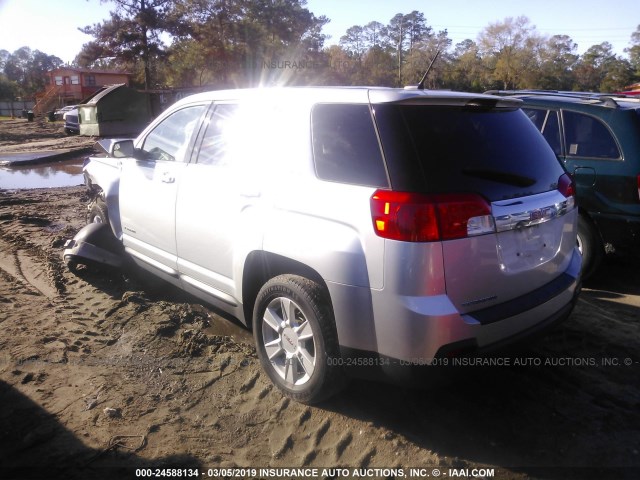 2GKALMEK1D6332009 - 2013 GMC TERRAIN SLE SILVER photo 3