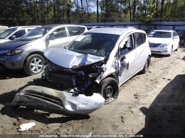 3N1CE2CPXGL386218 - 2016 NISSAN VERSA NOTE S/S PLUS/SV/SL/SR SILVER photo 2