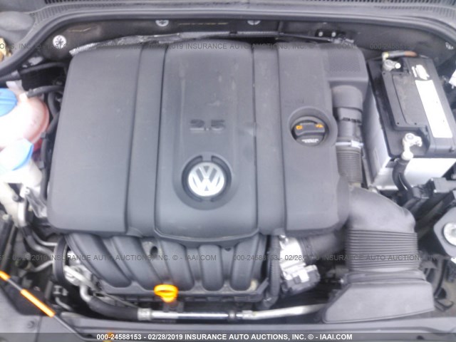 3VWLX7AJ2DM374070 - 2013 VOLKSWAGEN JETTA SEL შავი ფოტო 10
