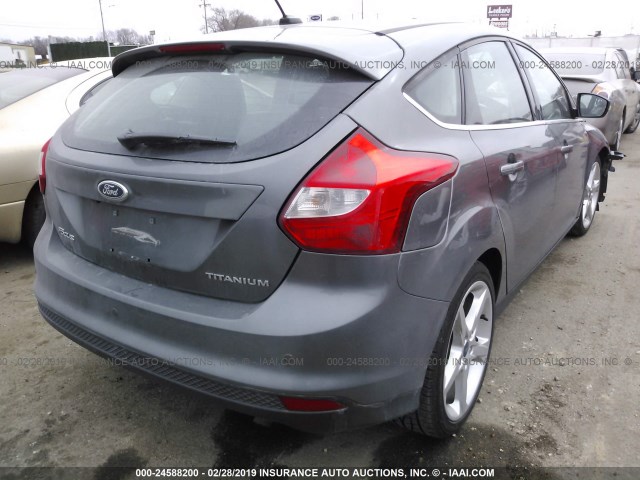 1FADP3N20DL116639 - 2013 FORD FOCUS TITANIUM GRAY photo 4