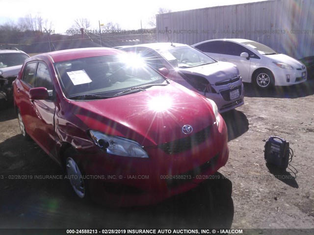 2T1KU40E69C005335 - 2009 TOYOTA COROLLA MATRIX  RED photo 1