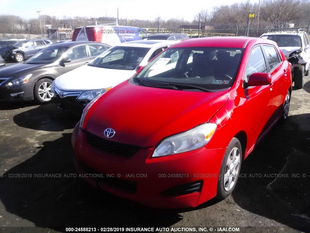 2T1KU40E69C005335 - 2009 TOYOTA COROLLA MATRIX  RED photo 2