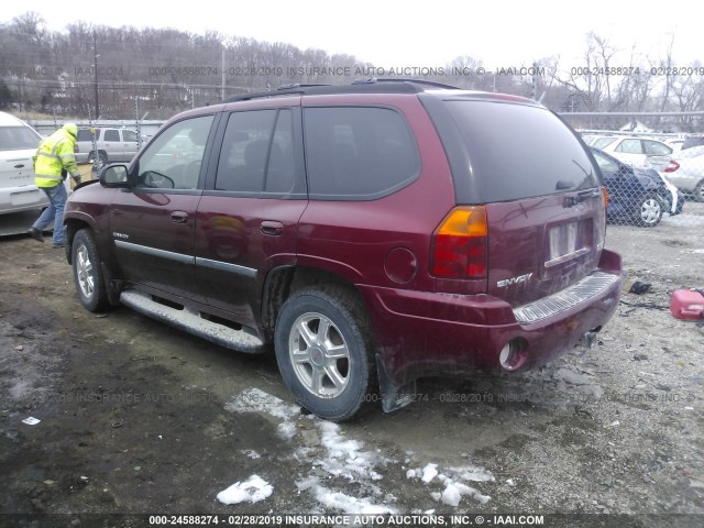 1GKDT13S662307184 - 2006 GMC ENVOY MAROON photo 3