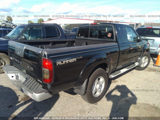 1N6ED26T52C387666 - 2002 NISSAN FRONTIER KING CAB XE/KING CAB SE BLACK photo 4