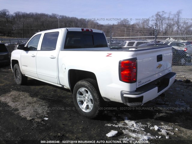 3GCUKREC7JG468517 - 2018 CHEVROLET SILVERADO K1500 LT WHITE photo 3