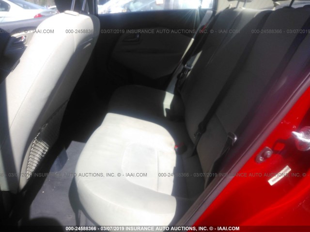 KNADM4A30E6387656 - 2014 KIA RIO LX RED photo 8