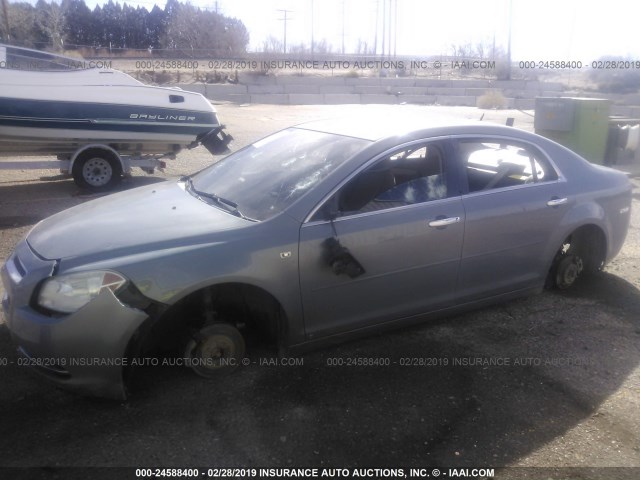 1G1ZG57B08F162266 - 2008 CHEVROLET MALIBU LS Light Blue photo 6