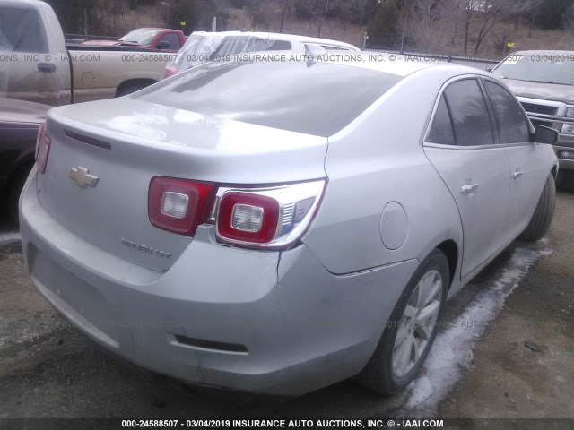 1G11F5SL3FF313582 - 2015 CHEVROLET MALIBU LTZ ვერცხლისფერი ფოტო 4