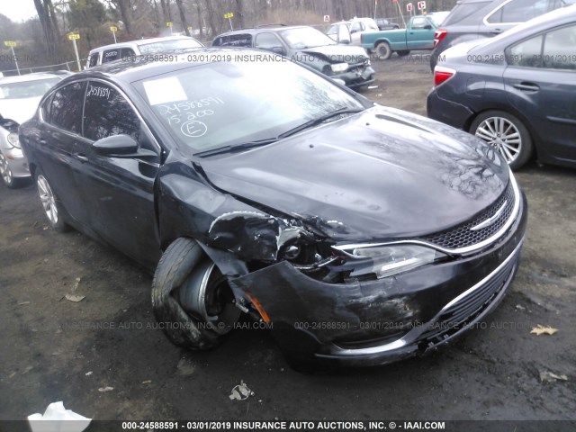 1C3CCCAB4FN634546 - 2015 CHRYSLER 200 LIMITED BLACK photo 1