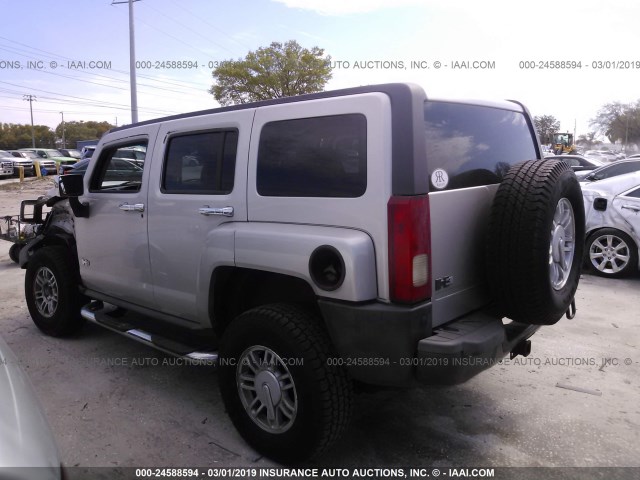 5GTDN136768307211 - 2006 HUMMER H3 TAN photo 3