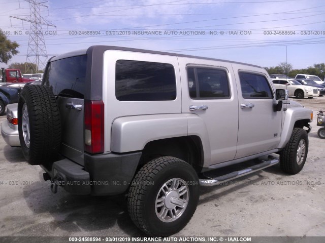 5GTDN136768307211 - 2006 HUMMER H3 TAN photo 4