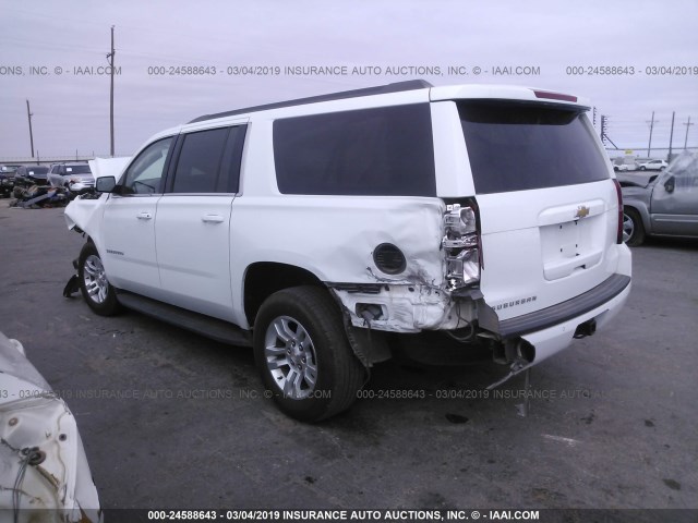 1GNSCGKC6HR368567 - 2017 CHEVROLET SUBURBAN C1500  LS WHITE photo 3