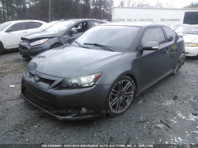 JTKJF5C76B3009949 - 2011 TOYOTA SCION TC GRAY photo 2
