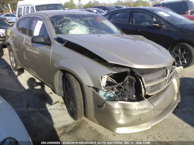 1B3LC46B89N520307 - 2009 DODGE AVENGER SE/SXT TAN photo 1