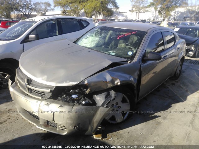 1B3LC46B89N520307 - 2009 DODGE AVENGER SE/SXT TAN photo 2