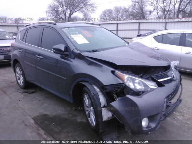 2T3YFREV9EW094179 - 2014 TOYOTA RAV4 LIMITED GRAY photo 1