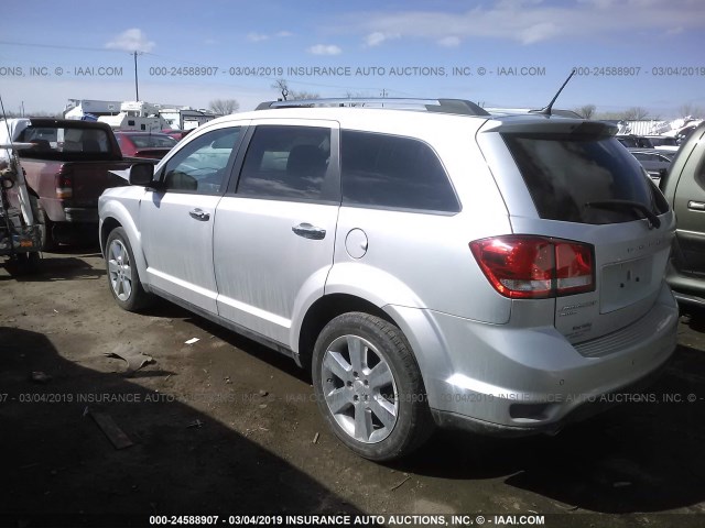 3C4PDDDGXET164593 - 2014 DODGE JOURNEY LIMITED SILVER photo 3