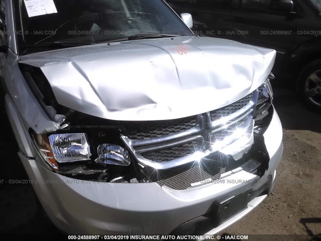 3C4PDDDGXET164593 - 2014 DODGE JOURNEY LIMITED SILVER photo 6