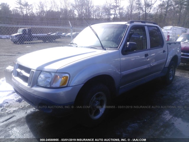 1FMZU77K94UA65242 - 2004 FORD EXPLORER SPORT TR  SILVER photo 2