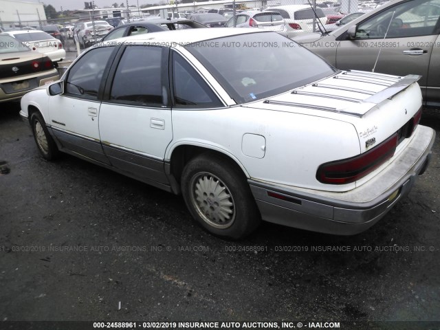 2G4WF55L6R1452430 - 1994 BUICK REGAL GRAN SPORT WHITE photo 3