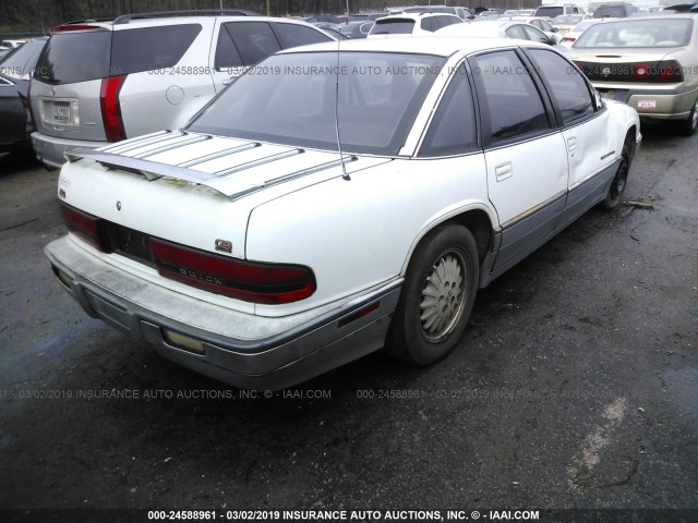 2G4WF55L6R1452430 - 1994 BUICK REGAL GRAN SPORT WHITE photo 4