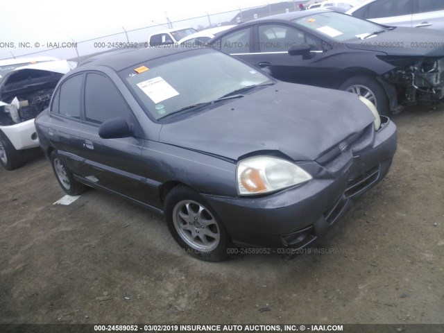 KNADC125636274793 - 2003 KIA RIO GRAY photo 1