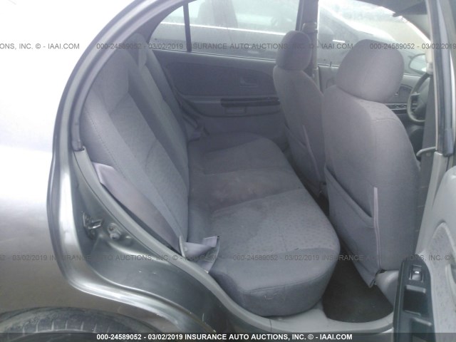 KNADC125636274793 - 2003 KIA RIO GRAY photo 8