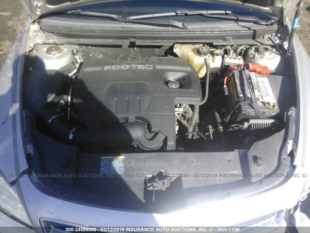 1G1ZH57B18F163696 - 2008 CHEVROLET MALIBU 1LT ვერცხლისფერი ფოტო 10