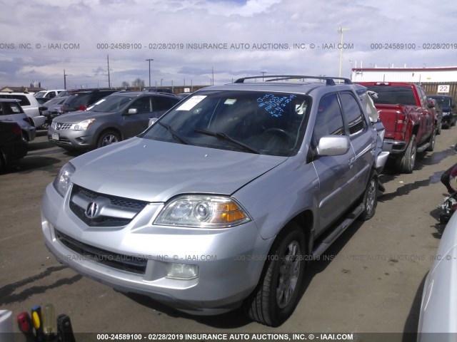 2HNYD186X6H535048 - 2006 ACURA MDX TOURING SILVER photo 2