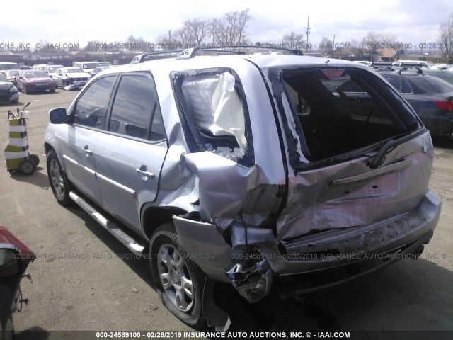 2HNYD186X6H535048 - 2006 ACURA MDX TOURING SILVER photo 3