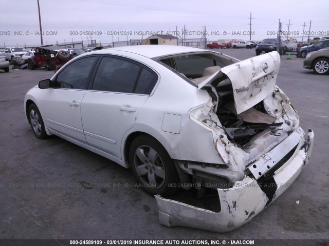 1N4AL21E27C212527 - 2007 NISSAN ALTIMA 2.5/2.5S WHITE photo 3