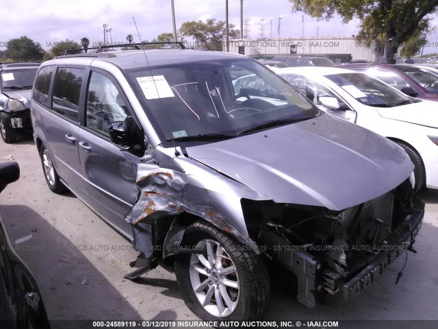 2C4RDGCGXDR717742 - 2013 DODGE GRAND CARAVAN SXT 灰色 照片 1
