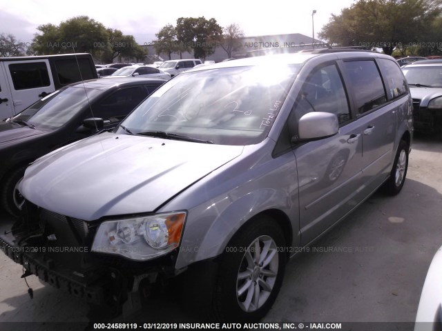 2C4RDGCGXDR717742 - 2013 DODGE GRAND CARAVAN SXT 灰色 照片 2