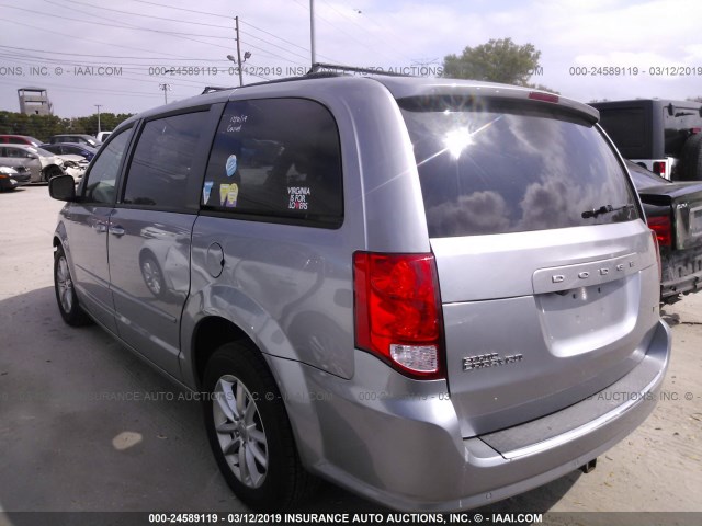 2C4RDGCGXDR717742 - 2013 DODGE GRAND CARAVAN SXT 灰色 照片 3