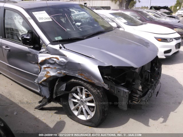 2C4RDGCGXDR717742 - 2013 DODGE GRAND CARAVAN SXT 灰色 照片 6