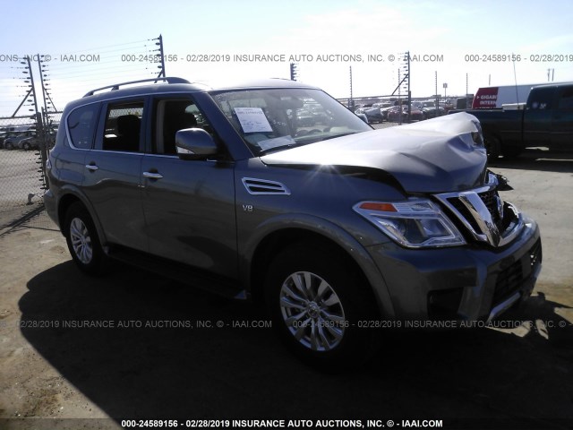 JN8AY2ND0JX000954 - 2018 NISSAN ARMADA SV/SL/PLATINUM GRAY photo 1