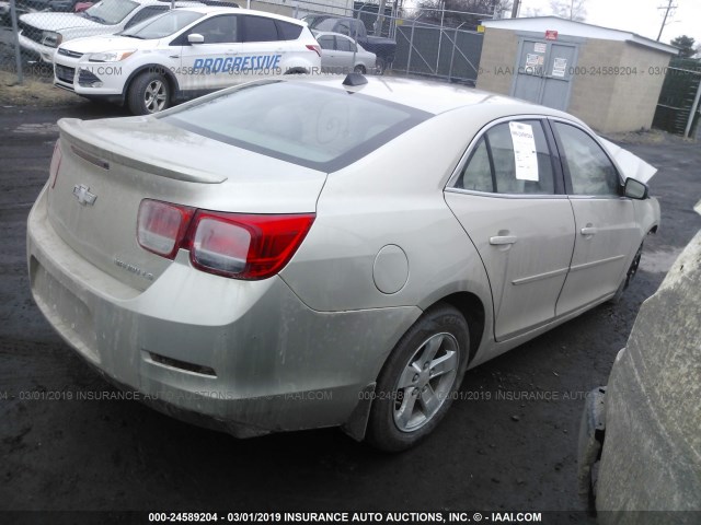 1G11B5SLXEF130500 - 2014 CHEVROLET MALIBU LS GOLD photo 4