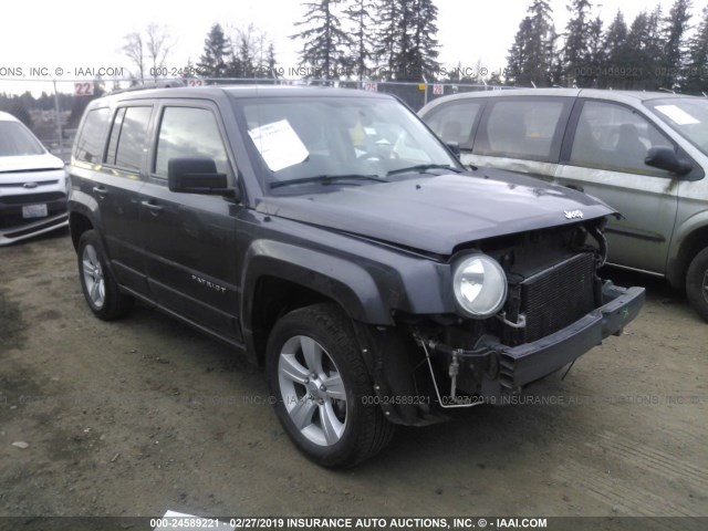 1C4NJRFB3GD782913 - 2016 JEEP PATRIOT LATITUDE GRAY photo 1