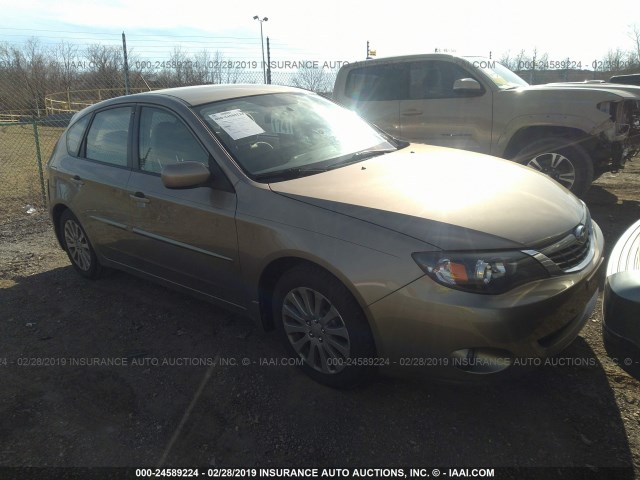 JF1GH61688H814283 - 2008 SUBARU IMPREZA 2.5I TAN photo 1