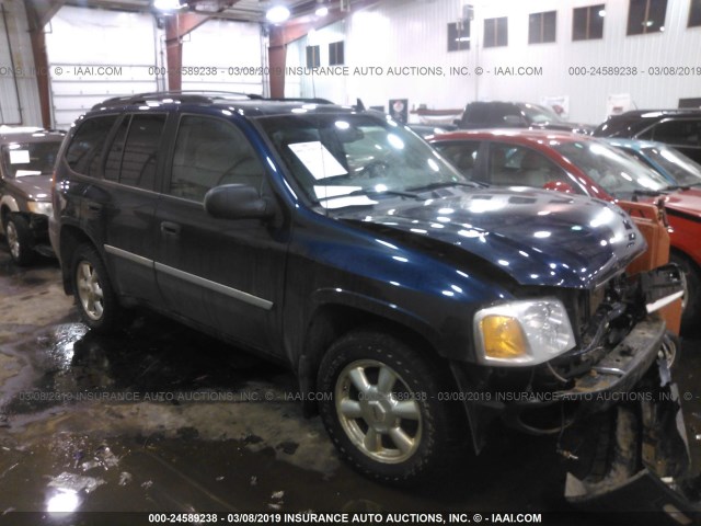 1GKDT13S772115581 - 2007 GMC ENVOY BLUE photo 1