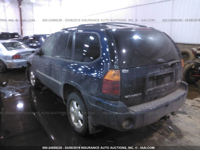 1GKDT13S772115581 - 2007 GMC ENVOY BLUE photo 3