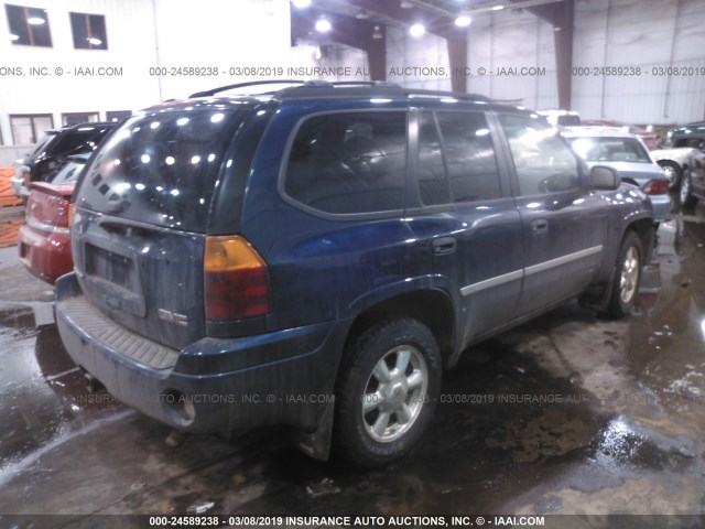 1GKDT13S772115581 - 2007 GMC ENVOY BLUE photo 4