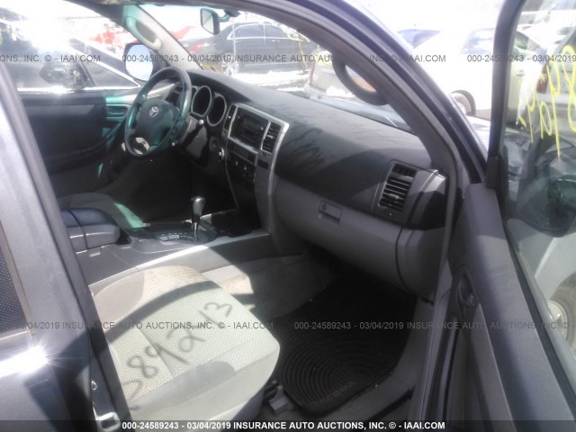 JTEBU14R130005879 - 2003 TOYOTA 4RUNNER SR5/SPORT GRAY photo 5