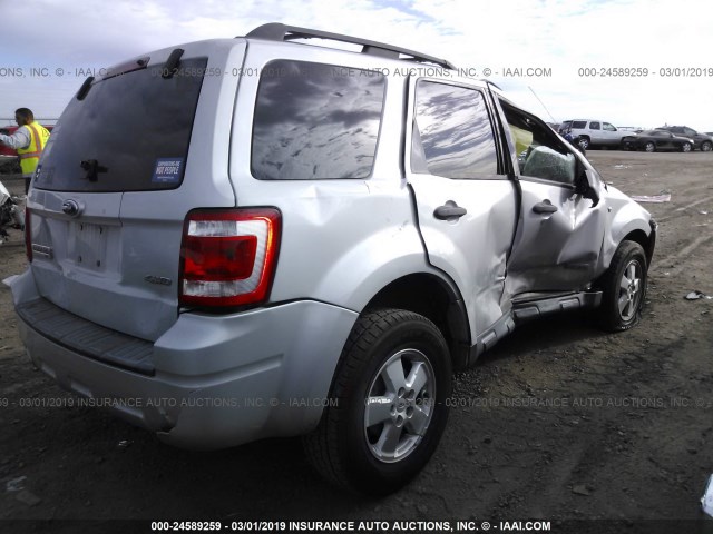 1FMCU93118KB98500 - 2008 FORD ESCAPE XLT SILVER photo 4