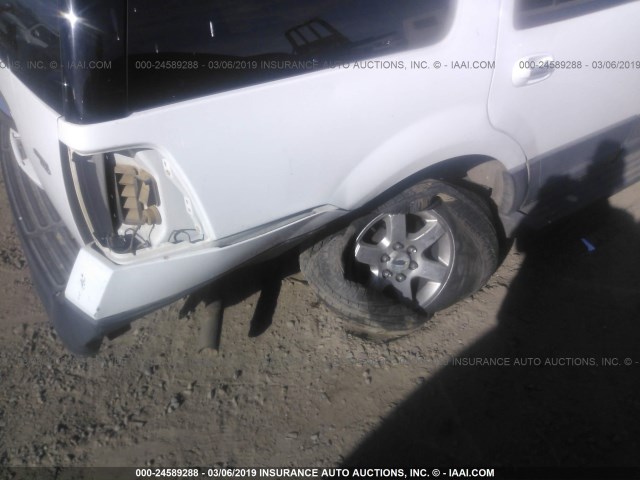 1FMFU16597LA43327 - 2007 FORD EXPEDITION XLT WHITE photo 6