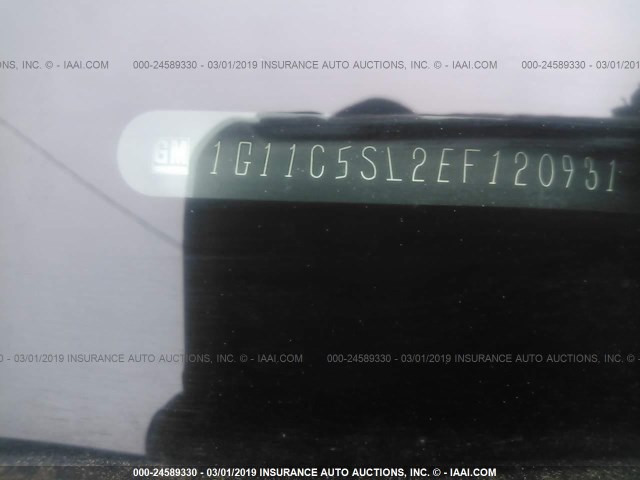 1G11C5SL2EF120931 - 2014 CHEVROLET MALIBU 1LT 蓝色 照片 9