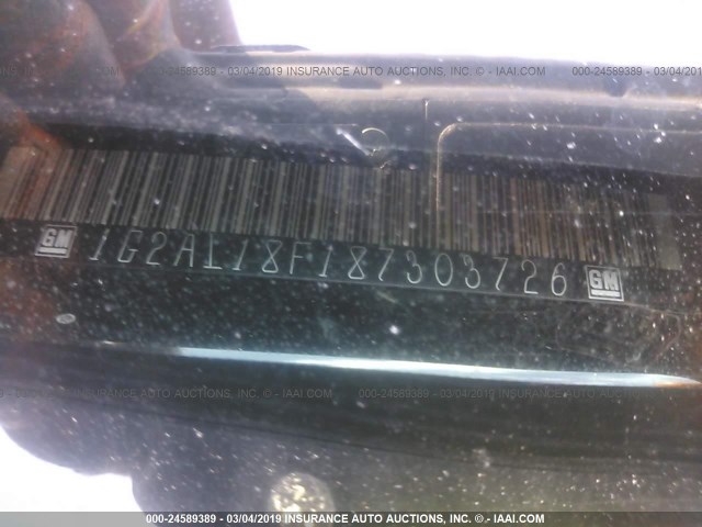 1G2AL18F187303726 - 2008 PONTIAC G5 BLACK photo 9